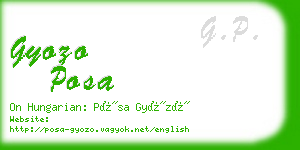 gyozo posa business card